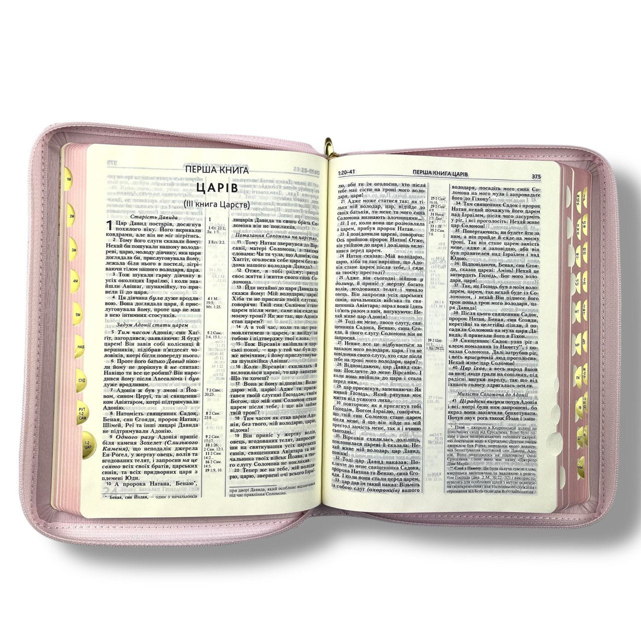 Біблія сучасний переклад CUV, 055 ZTI (рожева, замок, індекси), (105-56-59)