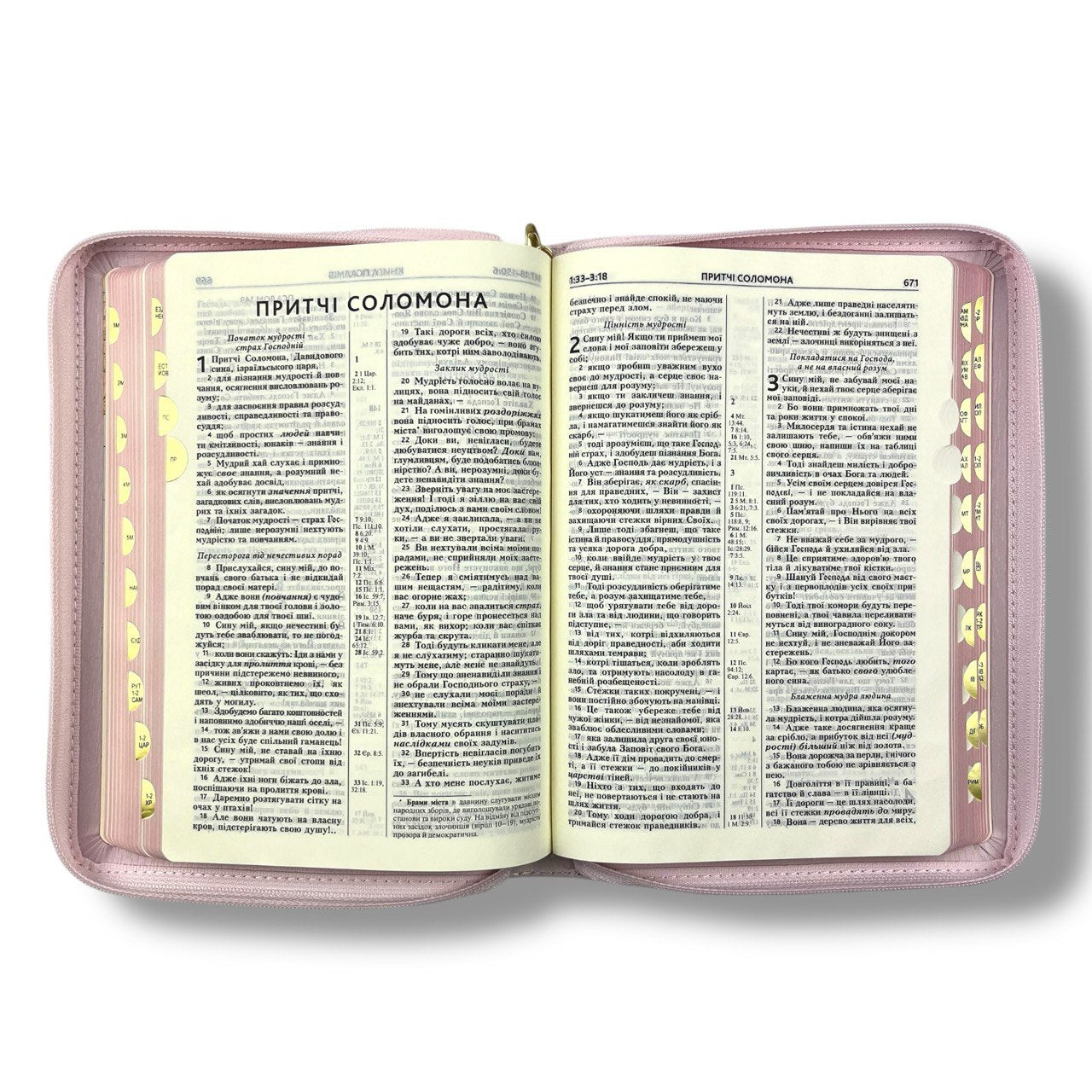 Біблія сучасний переклад CUV, 055 ZTI (рожева, замок, індекси), (105-56-59)